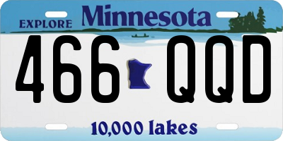 MN license plate 466QQD