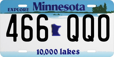 MN license plate 466QQO