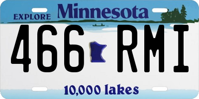 MN license plate 466RMI