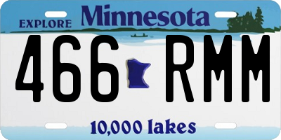 MN license plate 466RMM