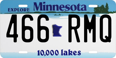 MN license plate 466RMQ
