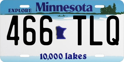 MN license plate 466TLQ