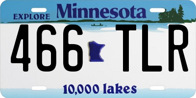 MN license plate 466TLR