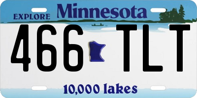 MN license plate 466TLT