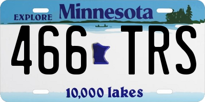 MN license plate 466TRS