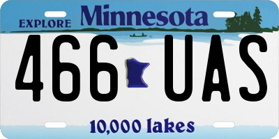 MN license plate 466UAS