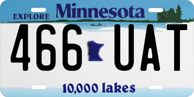 MN license plate 466UAT