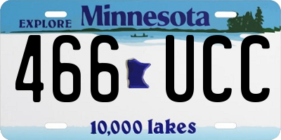 MN license plate 466UCC
