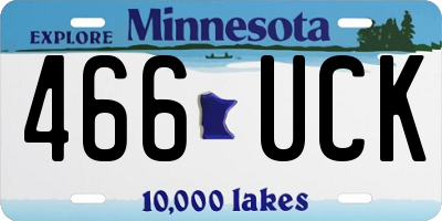MN license plate 466UCK