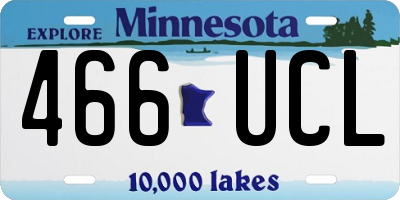 MN license plate 466UCL
