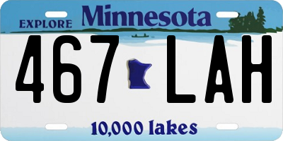 MN license plate 467LAH