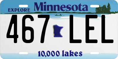 MN license plate 467LEL