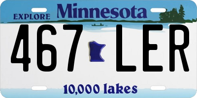 MN license plate 467LER