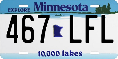MN license plate 467LFL