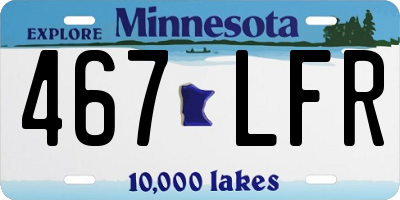 MN license plate 467LFR