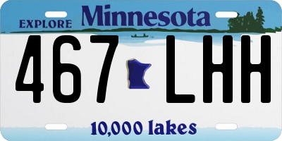 MN license plate 467LHH