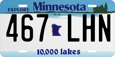 MN license plate 467LHN