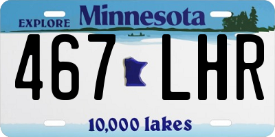 MN license plate 467LHR