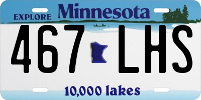 MN license plate 467LHS