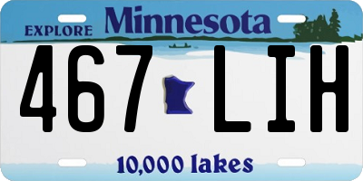 MN license plate 467LIH