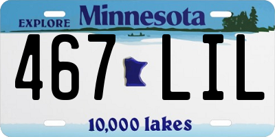 MN license plate 467LIL
