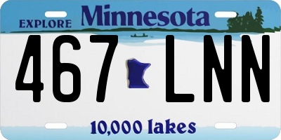 MN license plate 467LNN