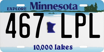 MN license plate 467LPL
