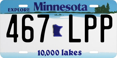 MN license plate 467LPP