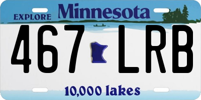 MN license plate 467LRB