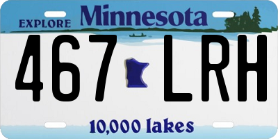 MN license plate 467LRH