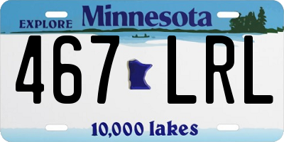 MN license plate 467LRL