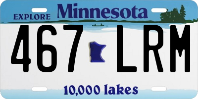 MN license plate 467LRM