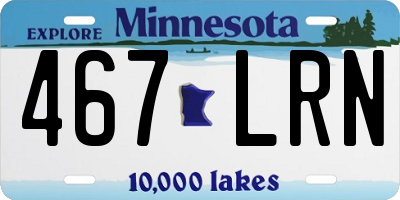 MN license plate 467LRN