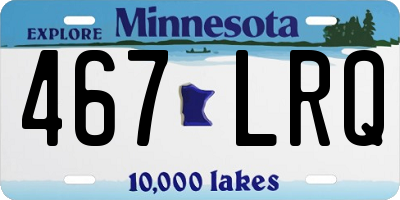 MN license plate 467LRQ