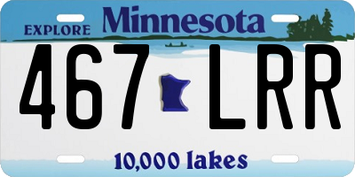 MN license plate 467LRR