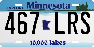 MN license plate 467LRS