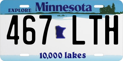 MN license plate 467LTH