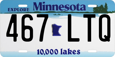 MN license plate 467LTQ