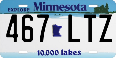 MN license plate 467LTZ