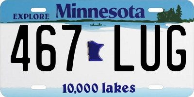 MN license plate 467LUG