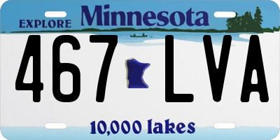 MN license plate 467LVA