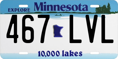 MN license plate 467LVL