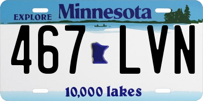 MN license plate 467LVN