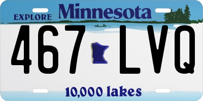 MN license plate 467LVQ