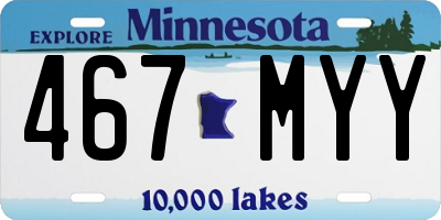 MN license plate 467MYY