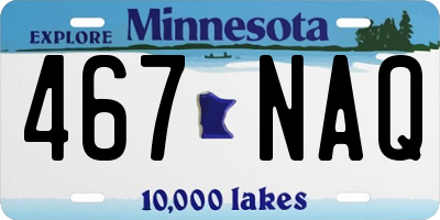 MN license plate 467NAQ