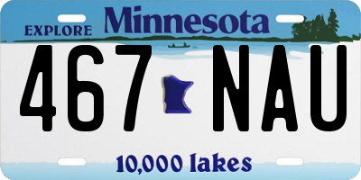 MN license plate 467NAU