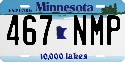 MN license plate 467NMP