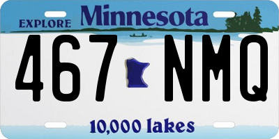 MN license plate 467NMQ