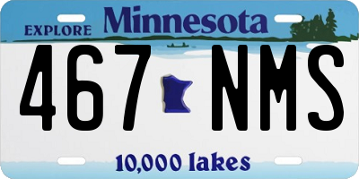MN license plate 467NMS